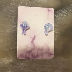 Mushroom Stud Earrings